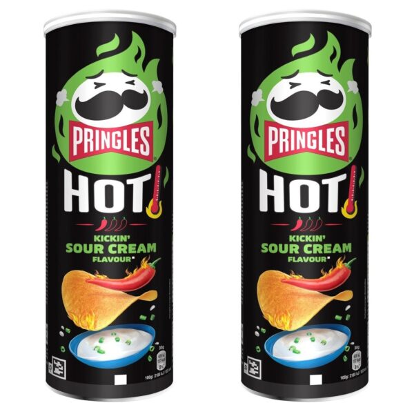 pringles hot kickin` sour cream 160g