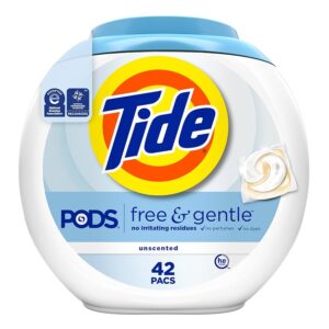 🧼tide pods free & gentle he laundry detergent pacs