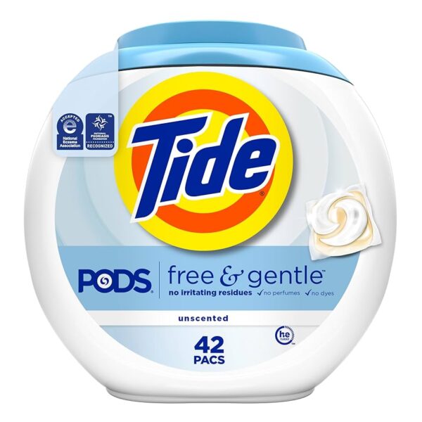 🧼tide pods free & gentle he laundry detergent pacs
