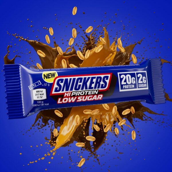 snickers hi protein original bars, 24.12 oz (12 count box)