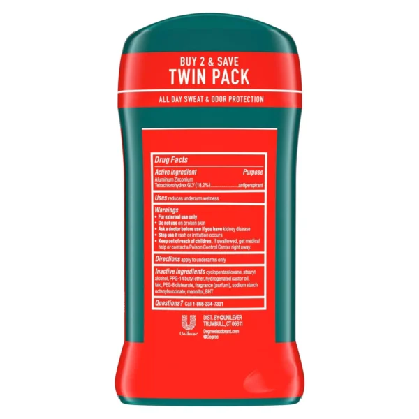 🧴 degree men sport 48 hour antiperspirant & deodorant stick – 2.7 oz / 2 pack