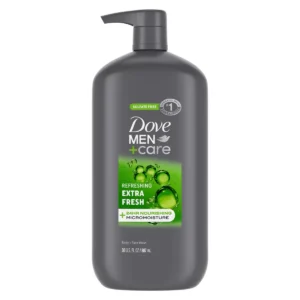 🧴 dove men+care extra fresh refreshing body & face wash pump sulfate free 30 fl oz