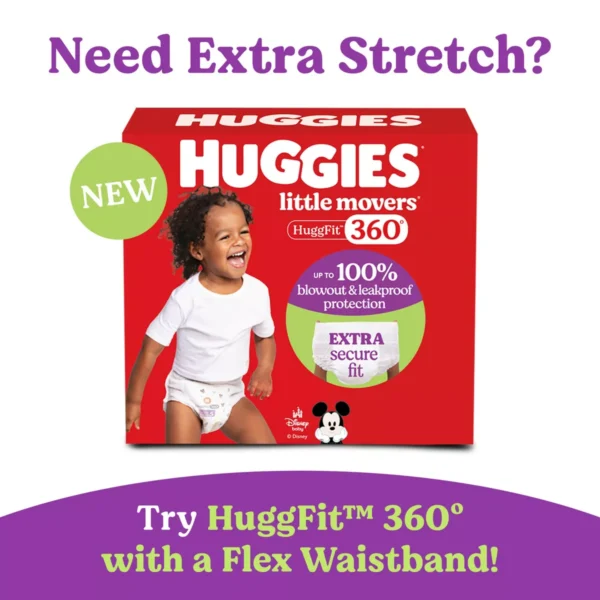 👶 huggies little movers baby disposable diapers – size 6 (108 count)