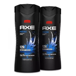 🧴 axe phoenix clean + cool crushed mint & rosemary scent body wash – 2 pack (16 fl oz each)