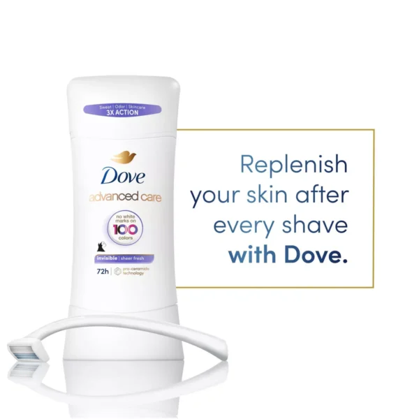 🧴dove beauty advanced care sheer fresh 72 hour women's antiperspirant & deodorant stick 2.6oz