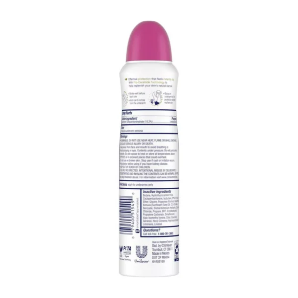 🧴dove beauty advanced care 72 hour dry spray deodorant dragon fruit and coconut cream 3.8oz