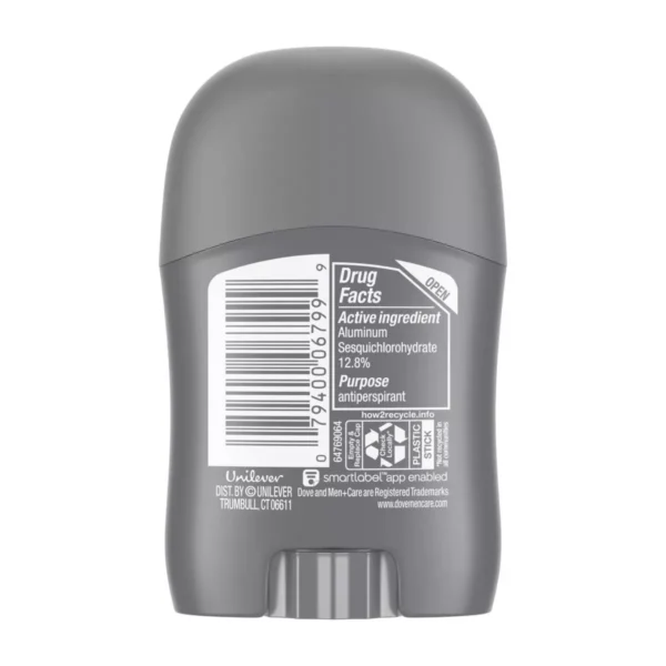 🧴 dove men+care 72 hour mini antiperspirant & deodorant stick – clean comfort (travel size, 0.5 oz)