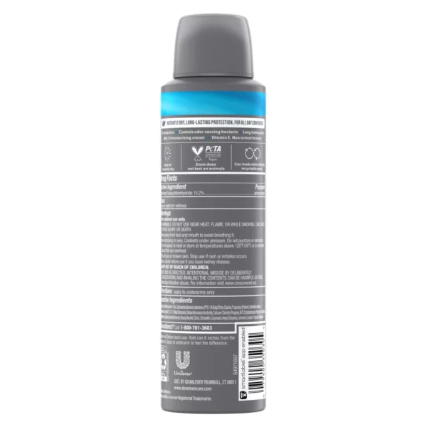 🧴dove men+care 72 hour dry spray antiperspirant & deodorant clean comfort 3.8oz
