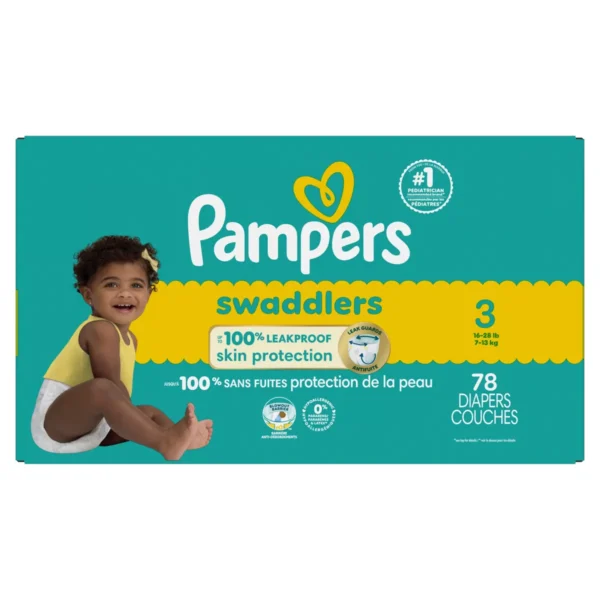 👶 pampers swaddlers sensitive disposable diapers – size 3 (76 count)