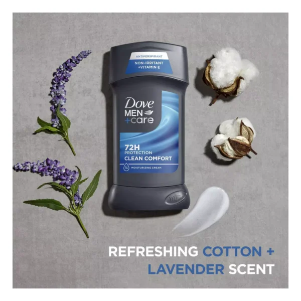 dove men+care 72 hour antiperspirant & deodorant stick clean comfort 2.7oz/2ct