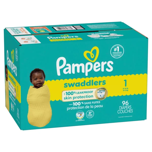 👶 pampers swaddlers sensitive disposable diapers – size 1 (96 count)