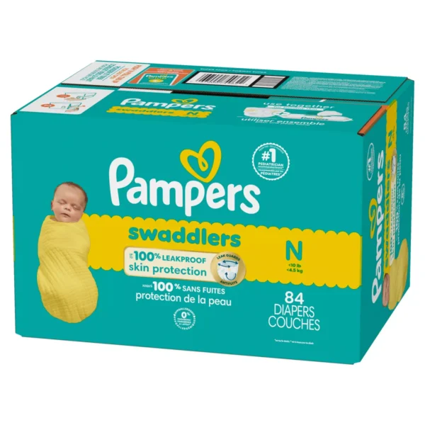 👶 pampers swaddlers sensitive disposable diapers – newborn (84 count)
