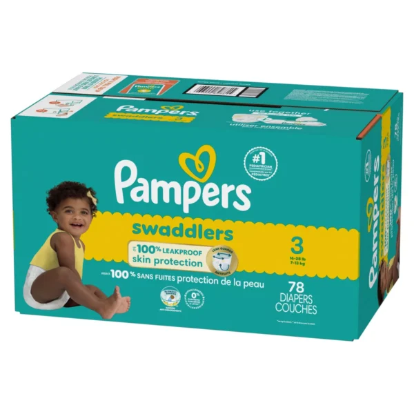 👶 pampers swaddlers sensitive disposable diapers – size 3 (76 count)