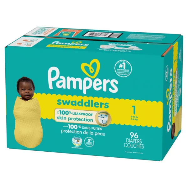 👶 pampers swaddlers sensitive disposable diapers – size 1 (96 count)