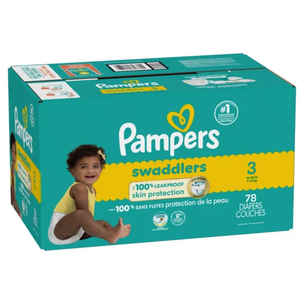 👶 pampers swaddlers sensitive disposable diapers – size 3 (76 count)