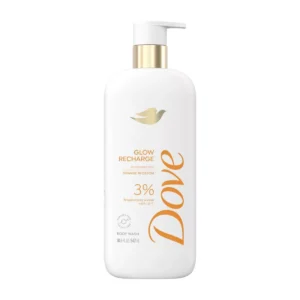 🧴 dove beauty serum body wash for women with 3% brightening serum + vitamin c glow recharge 18.5 fl oz