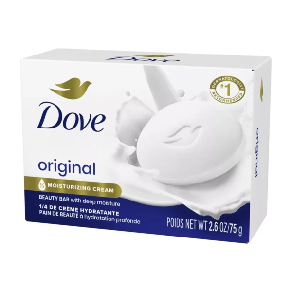 🧼 dove beauty original bar soap – unscented travel size (3.17 oz)