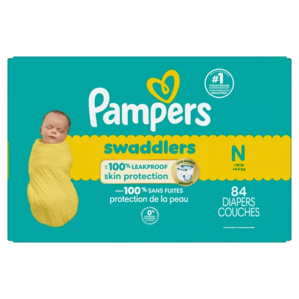 👶 pampers swaddlers sensitive disposable diapers – newborn (84 count)