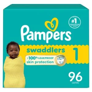 👶 pampers swaddlers sensitive disposable diapers – size 1 (96 count)