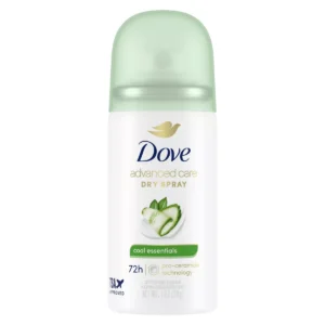 🧴dove beauty mini advanced care cool essentials antiperspirant & deodorant dry spray travel size 1oz