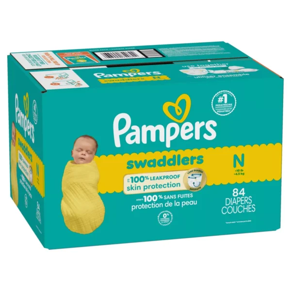 👶 pampers swaddlers sensitive disposable diapers – newborn (84 count)