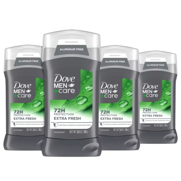 🧴Dove Men+Care 72-Hour Solid Deodorant Stick – Extra Fresh, Aluminum-Free (3 oz) - Image 3