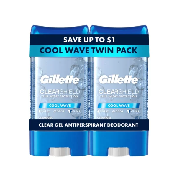 🧴 Gillette Clear Gel Antiperspirant & Deodorant – Cool Wave