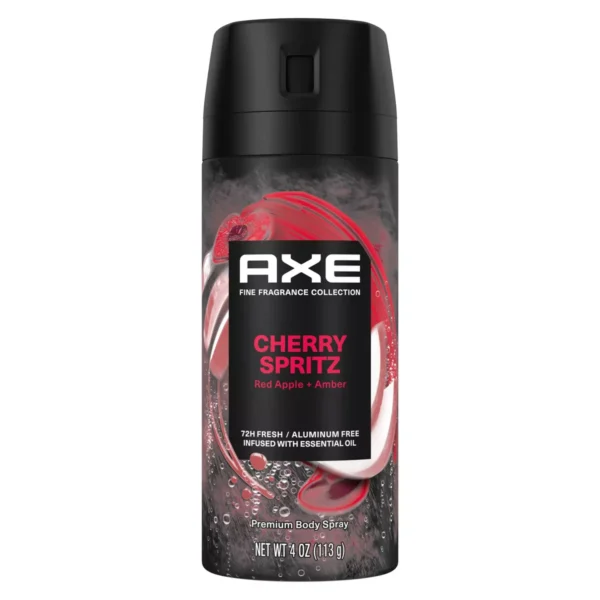 🧴 axe fine fragrance body spray – cherry spritz – aluminum free (4 oz)