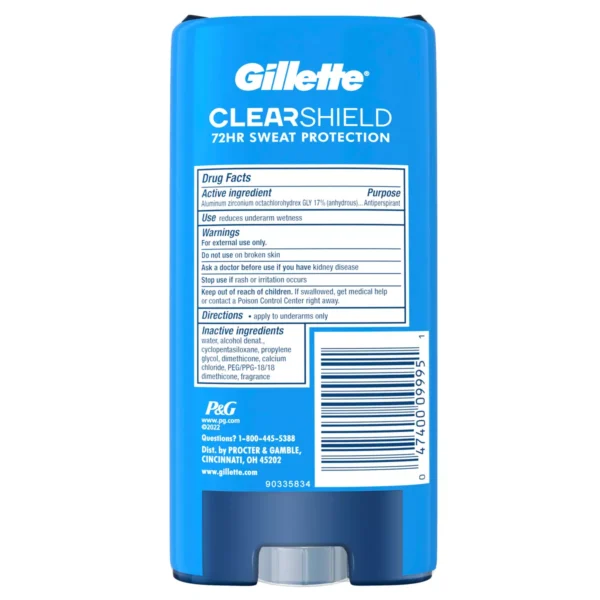 🧴 Gillette Clear Gel Antiperspirant & Deodorant – Cool Wave - Image 4