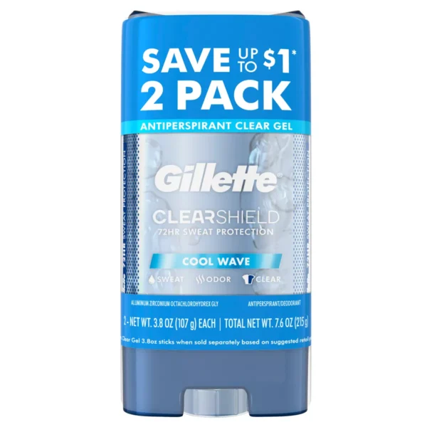 🧴 Gillette Clear Gel Antiperspirant & Deodorant – Cool Wave - Image 3