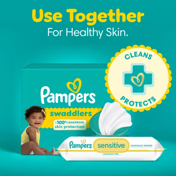 👶 pampers swaddlers sensitive disposable diapers – size 3 (136 count)