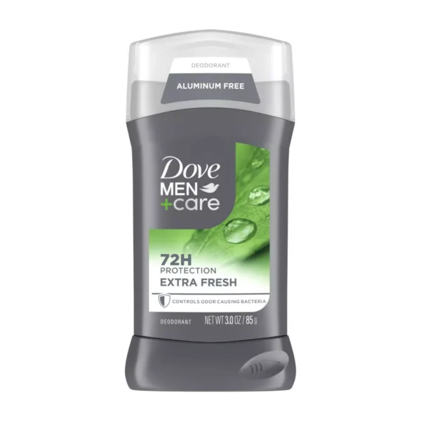 dove men+care 72 hour solid deodorant stick – extra fresh, aluminum free (3 oz)