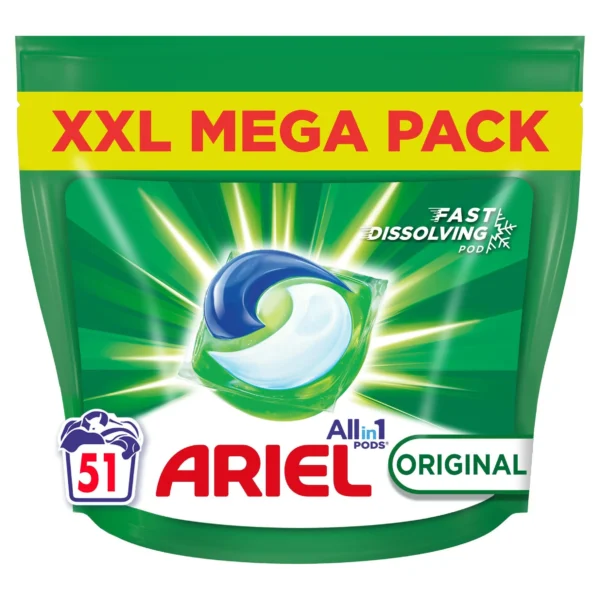🧼ariel all in 1 pods original (51 washes)