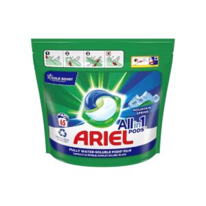🧴 ariel – all in 1 pods 65 washes
