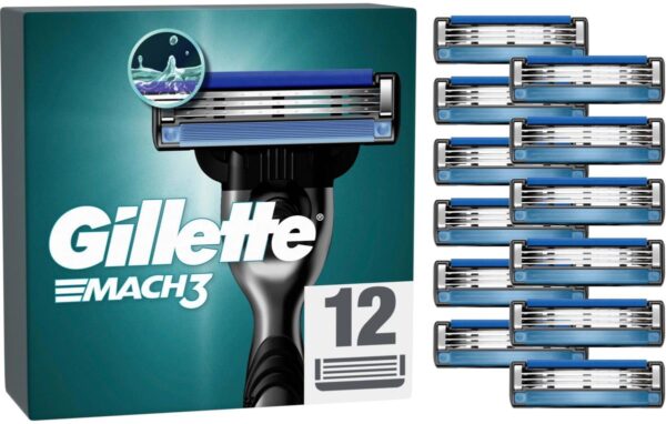 🪒 gillette – mach3 razor blades (12 pack)