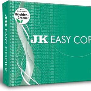 jk easy white copier paper a4, 70 gsm, 500 sheets/ream, pack 5 reams